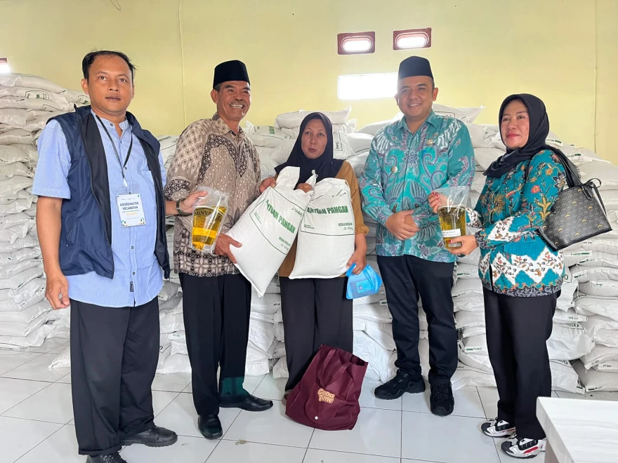 Sebanyak 1.002 KPM di Desa Margasari Terima Bantuan Pangan Alokasi Februari-Maret 2026